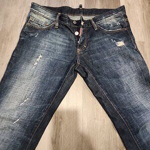 Dsquared2 brothers dark selvedge edge jeans euc 48 mens